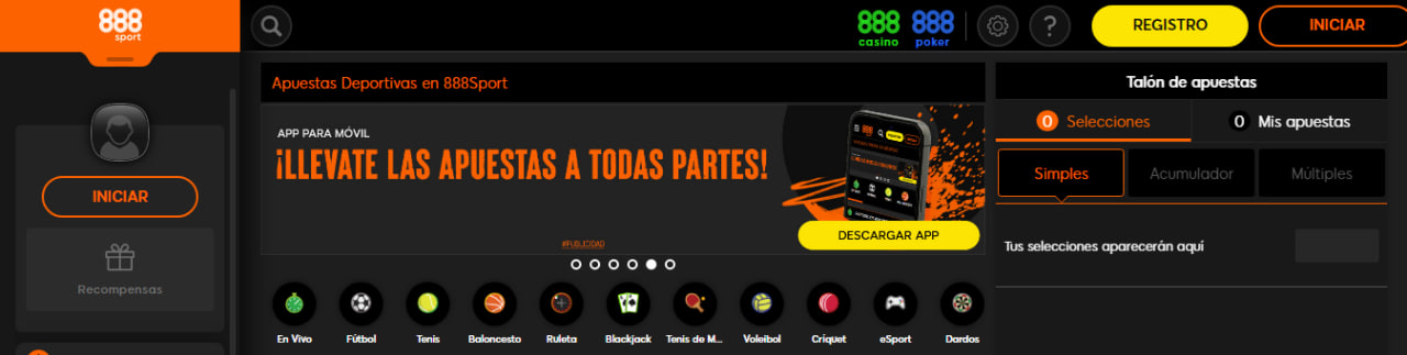 casa de apuestas 888Sport