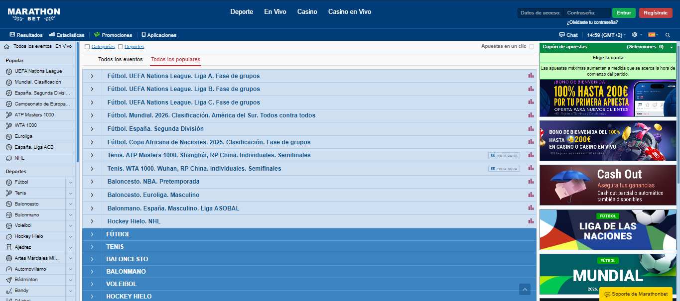 Marathonbet Sport Betting, esmejor.es