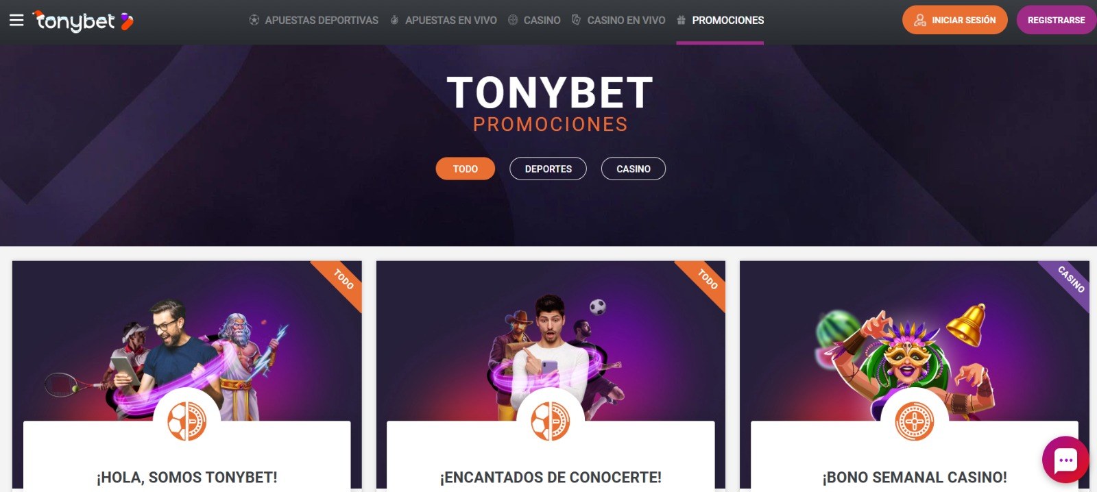 Tonybet promo pc