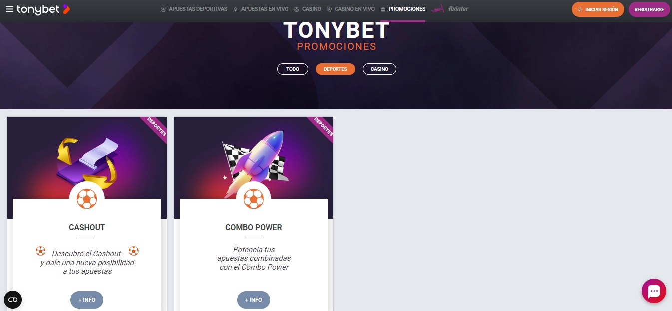 TonyBet TonyBet bonuses and promotions, esmejor.es