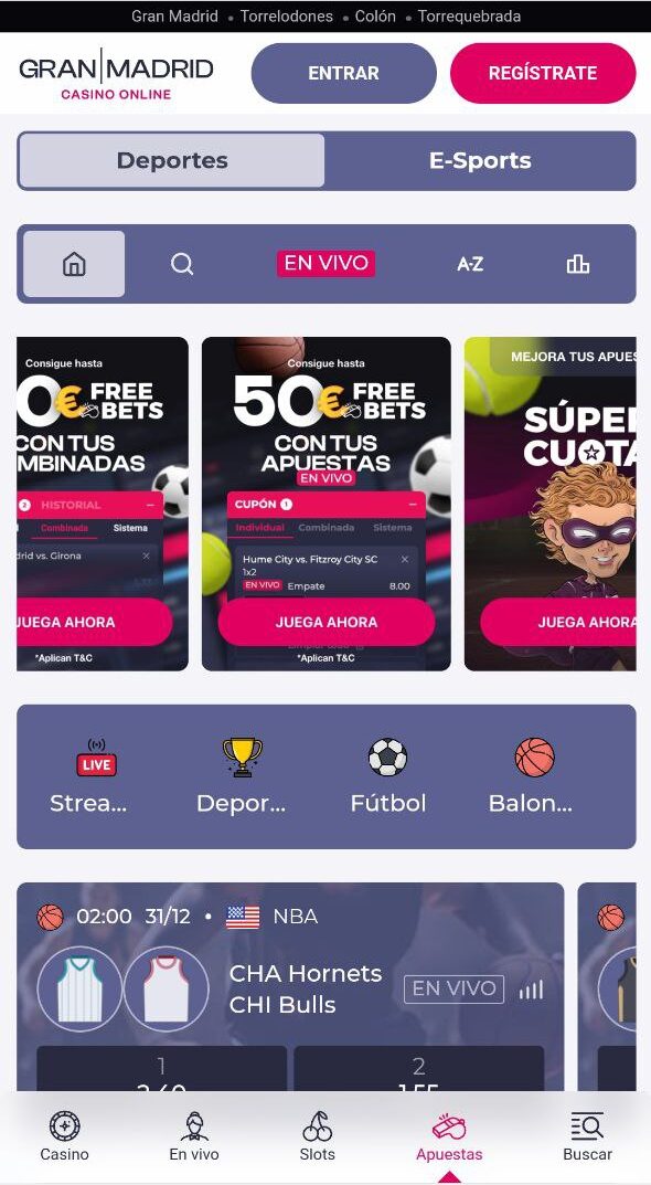 Casino Gran Madrid Apuestas deportivas