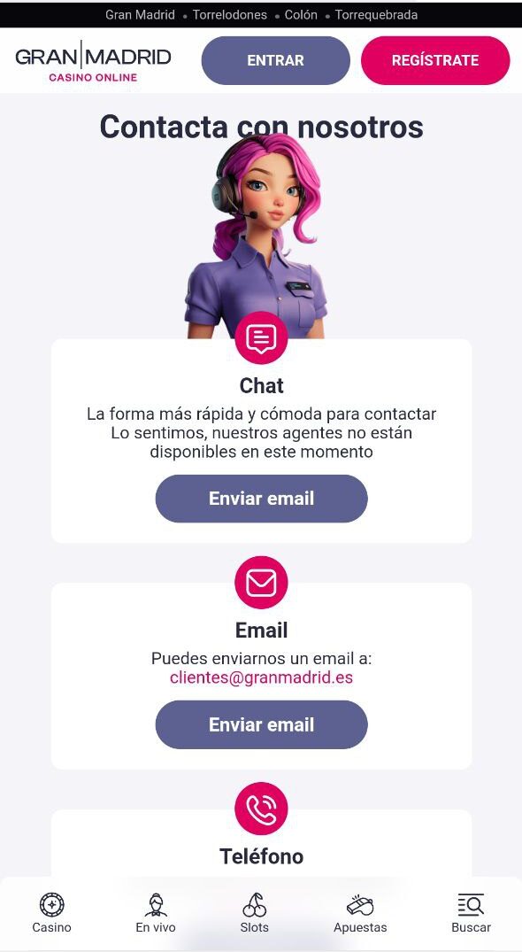 Atención al cliente Gran Madrid