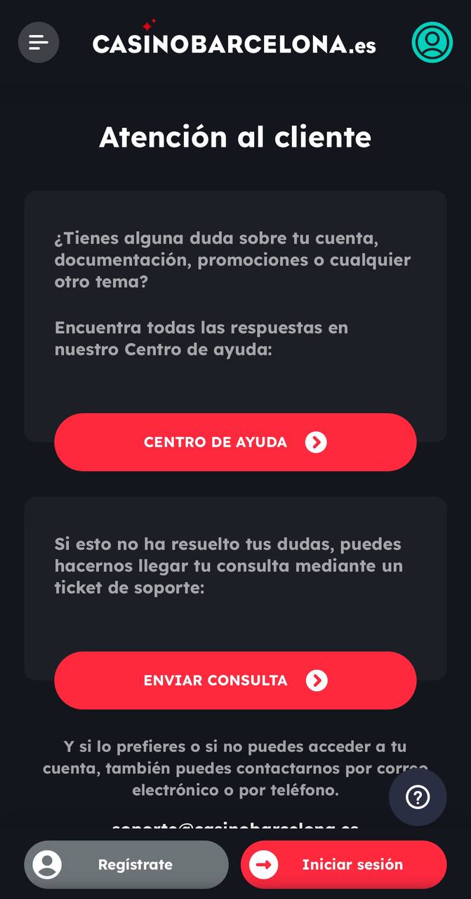 Atención al cliente Mobile