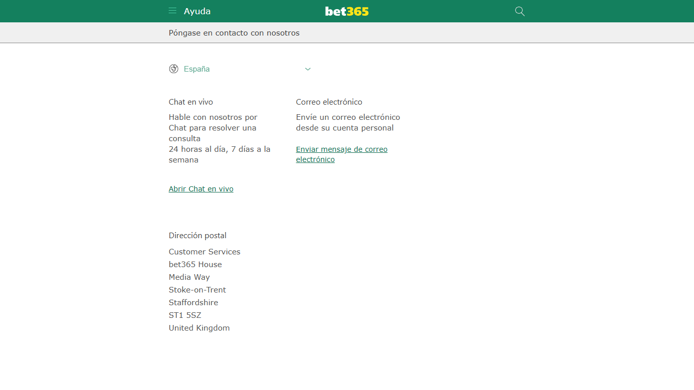 Bet365 Support Spain, esmejor.es