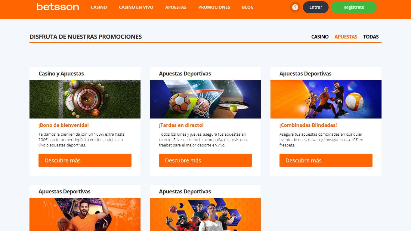 Betsson Sport Bonuses Spain, esmejor.es