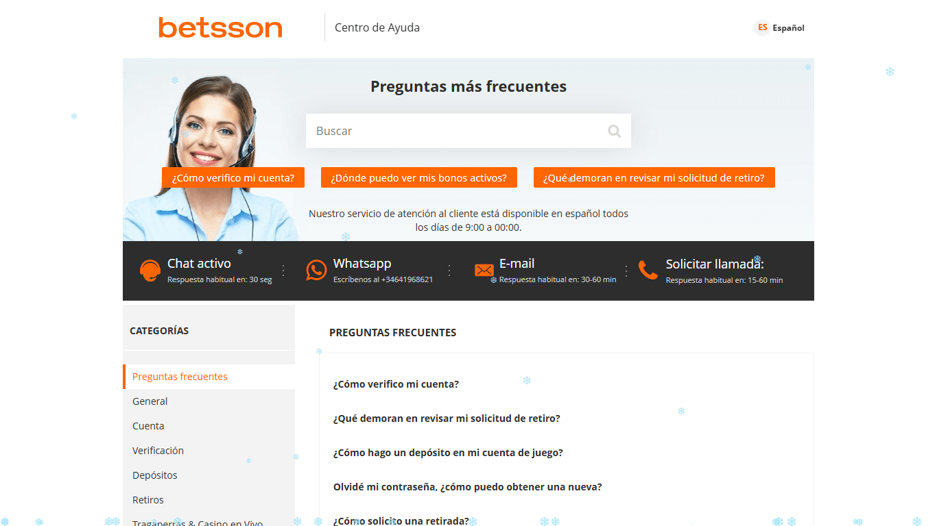 Betsson support Spain, esmejor.es