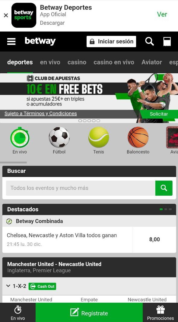 Betway Apuestas deportivas