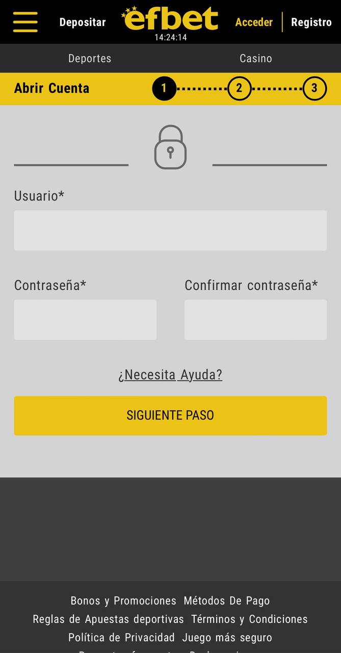 Registro y primeros pasos Mobile