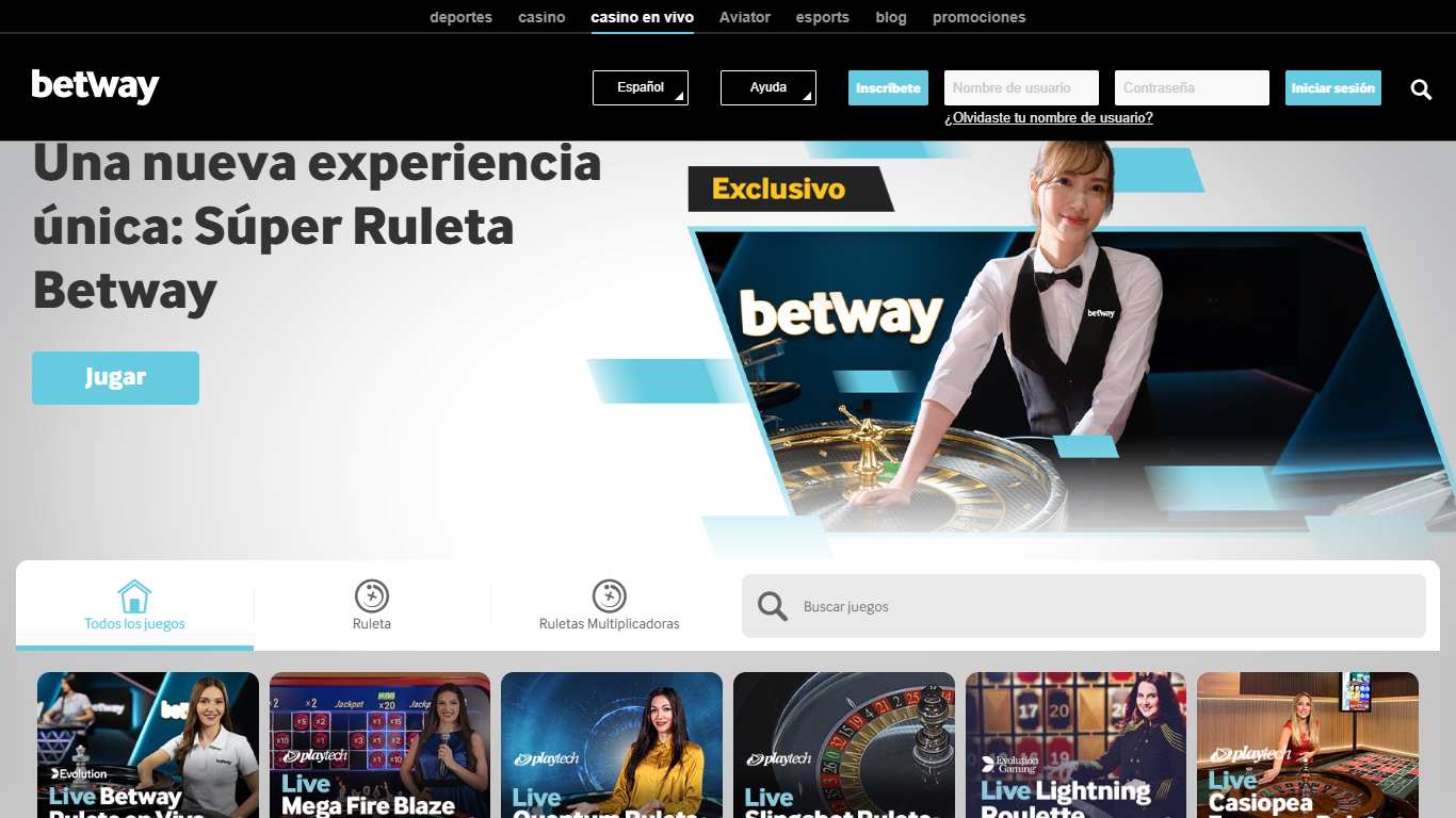 Betway Live casino Spain