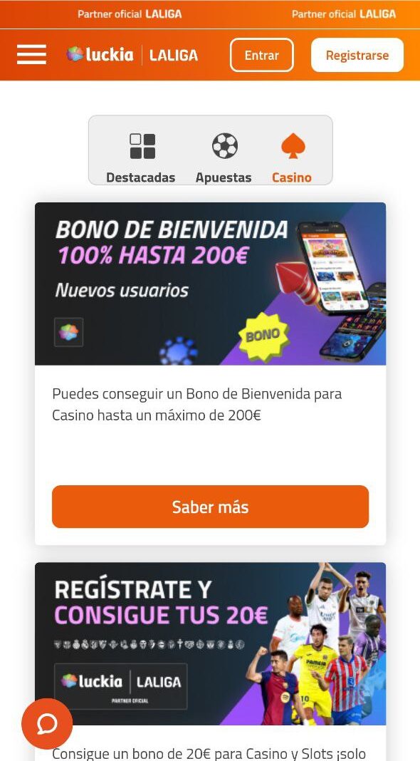 Bonos y promociones Luckia Casino