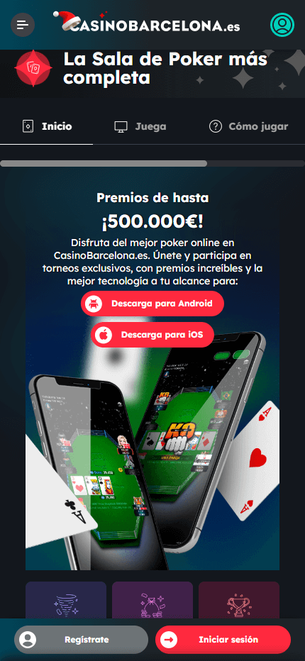 Casino Barcelona Poker Online ES (Mobile screen)