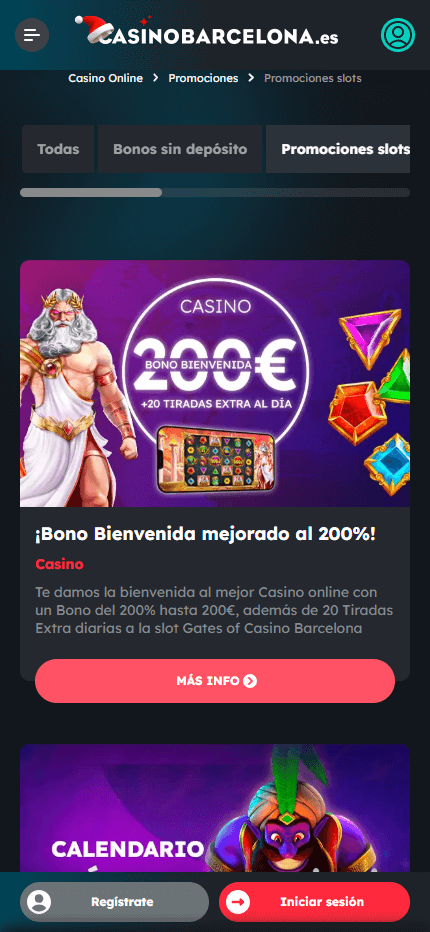 Casino Barcelona promociones ES (Mobile screen)