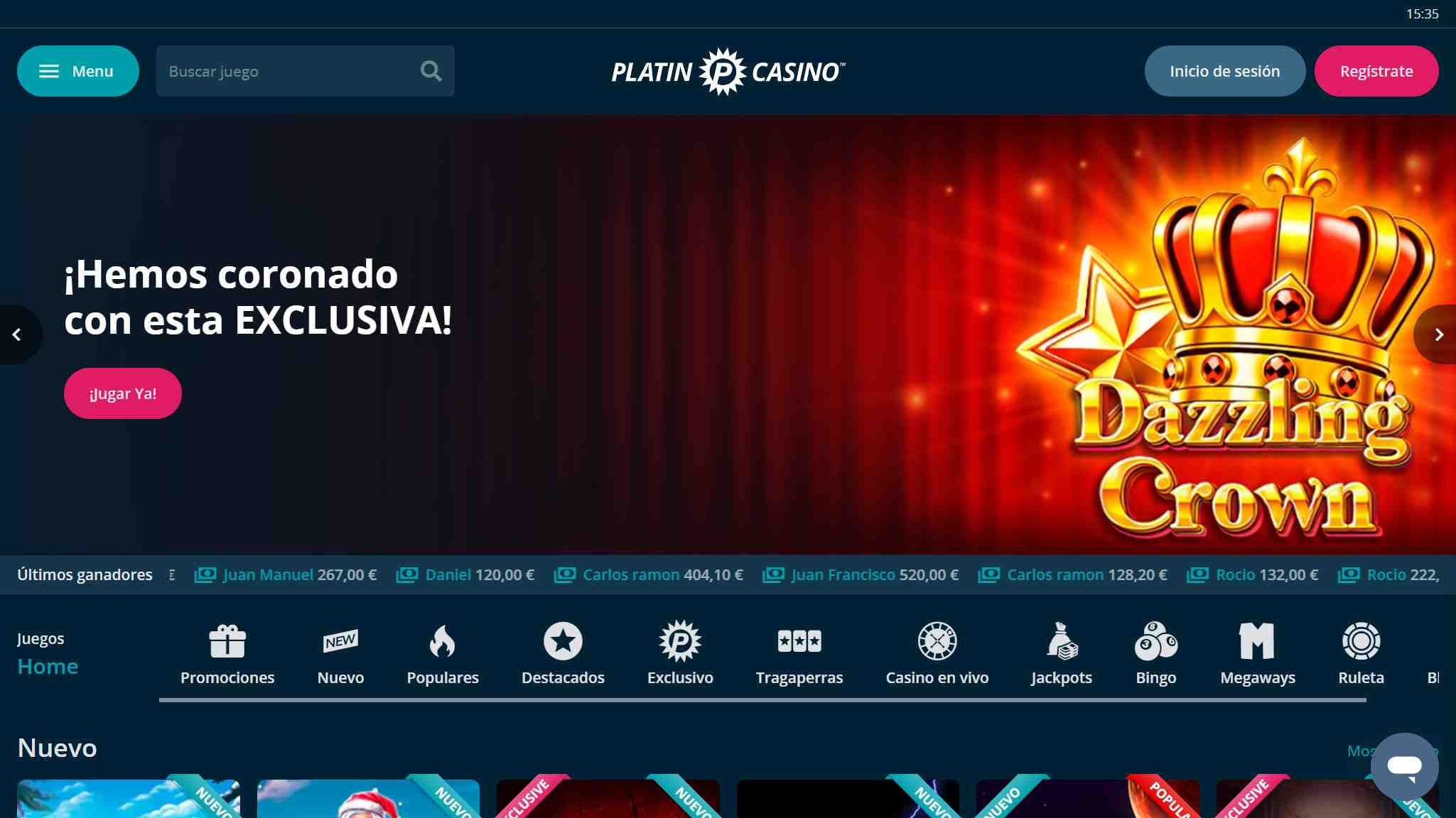 casino platin esmejor