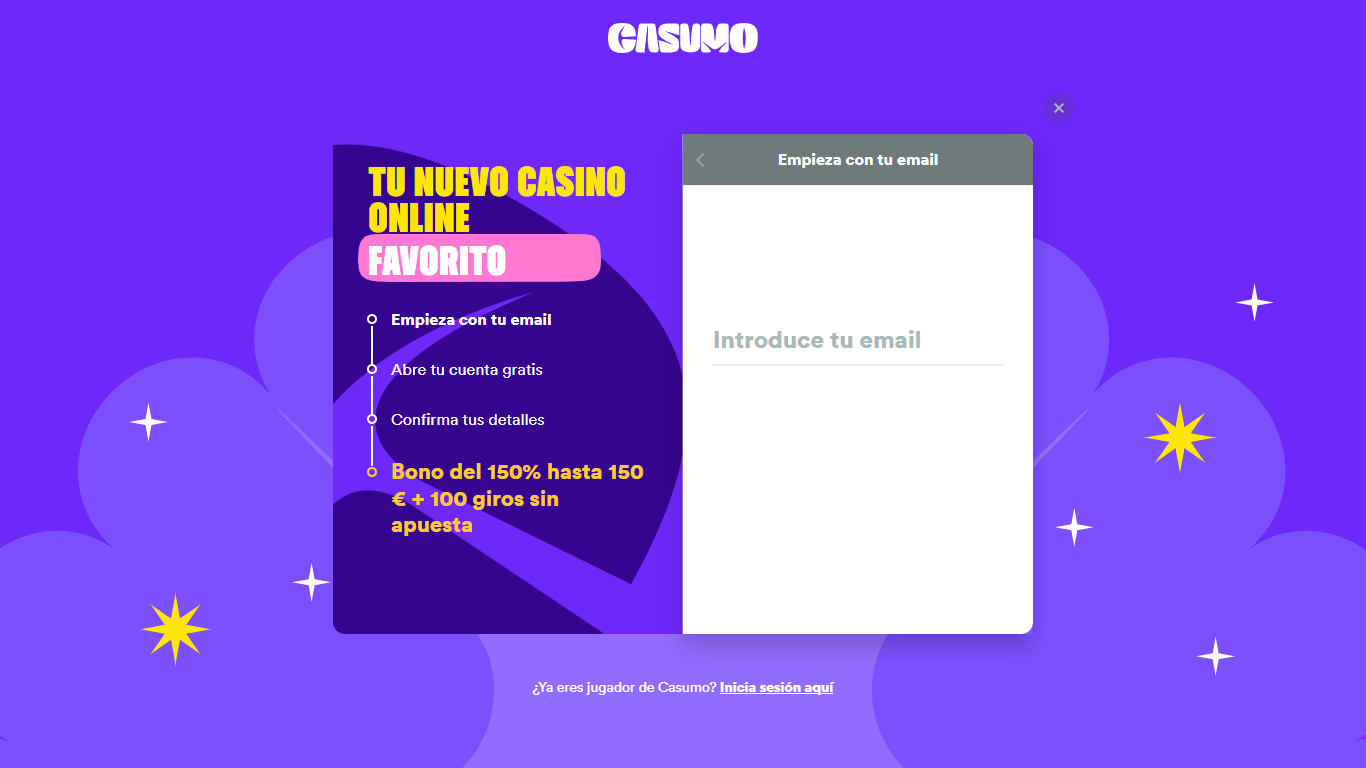 Casumo Register Spain