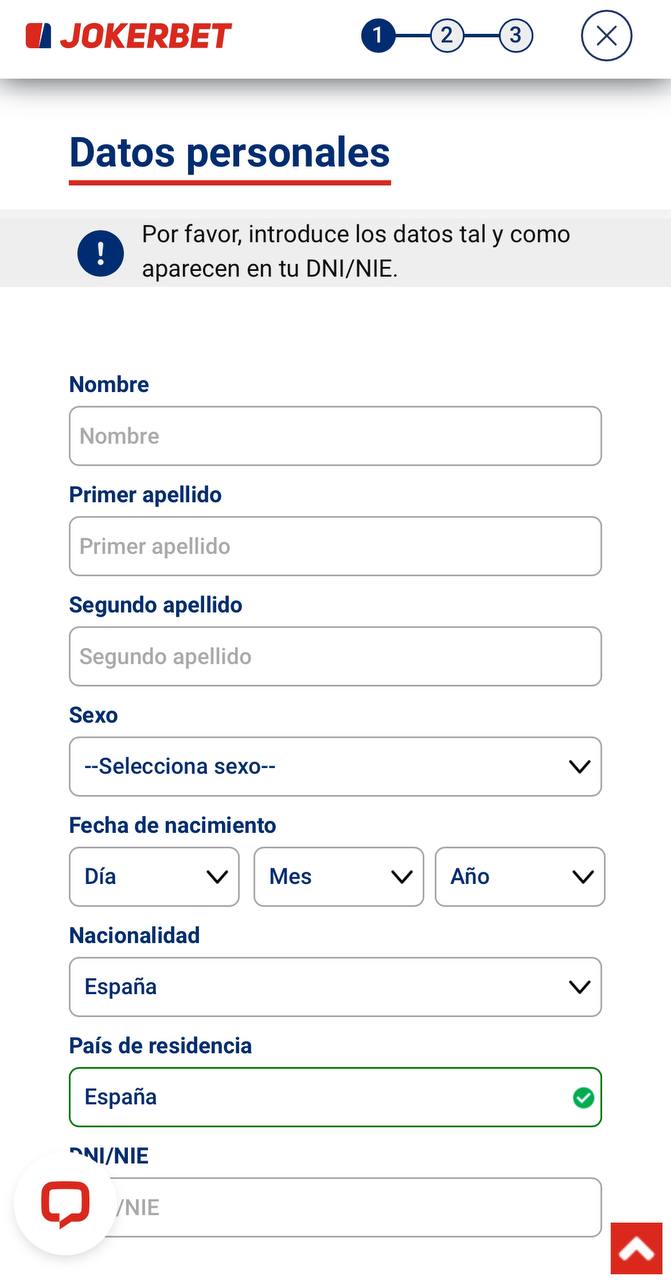 Registro y primeros pasos Mobile