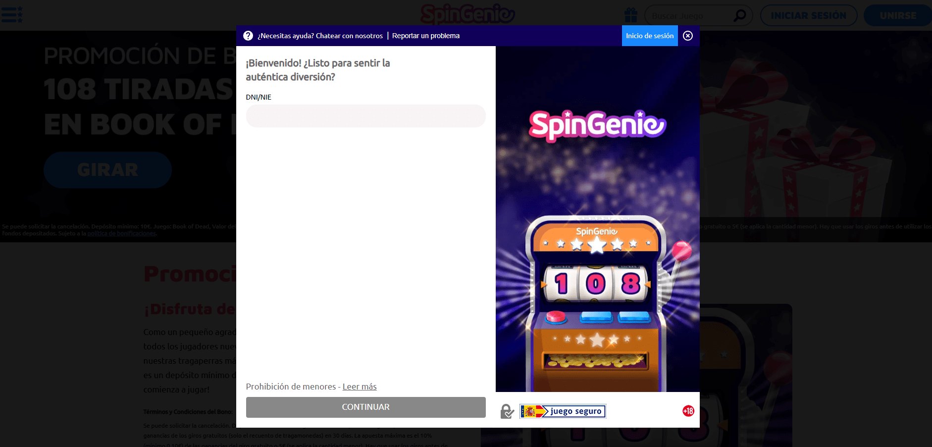 Spin Genie registro pc