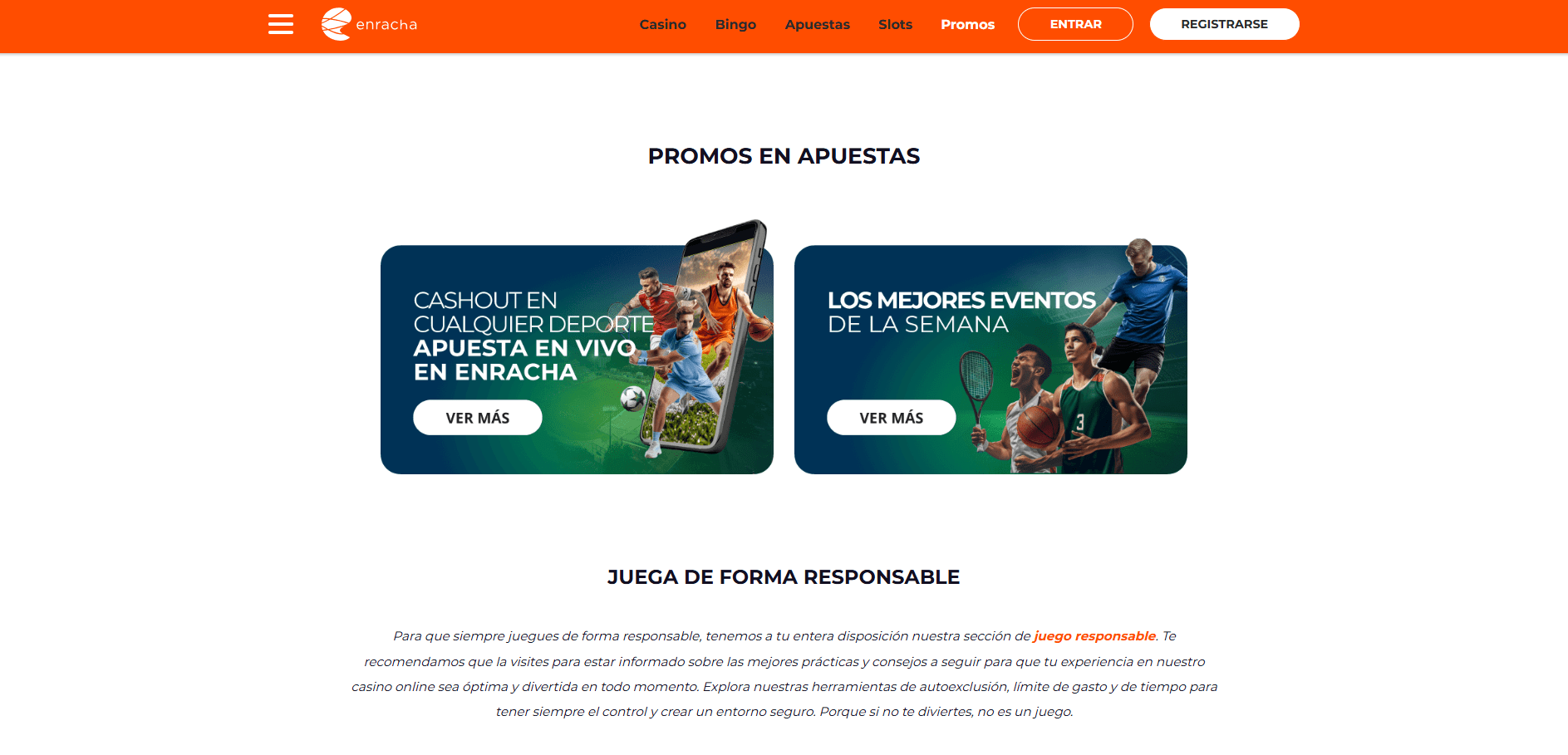 Promociones en Enracha Apuestas