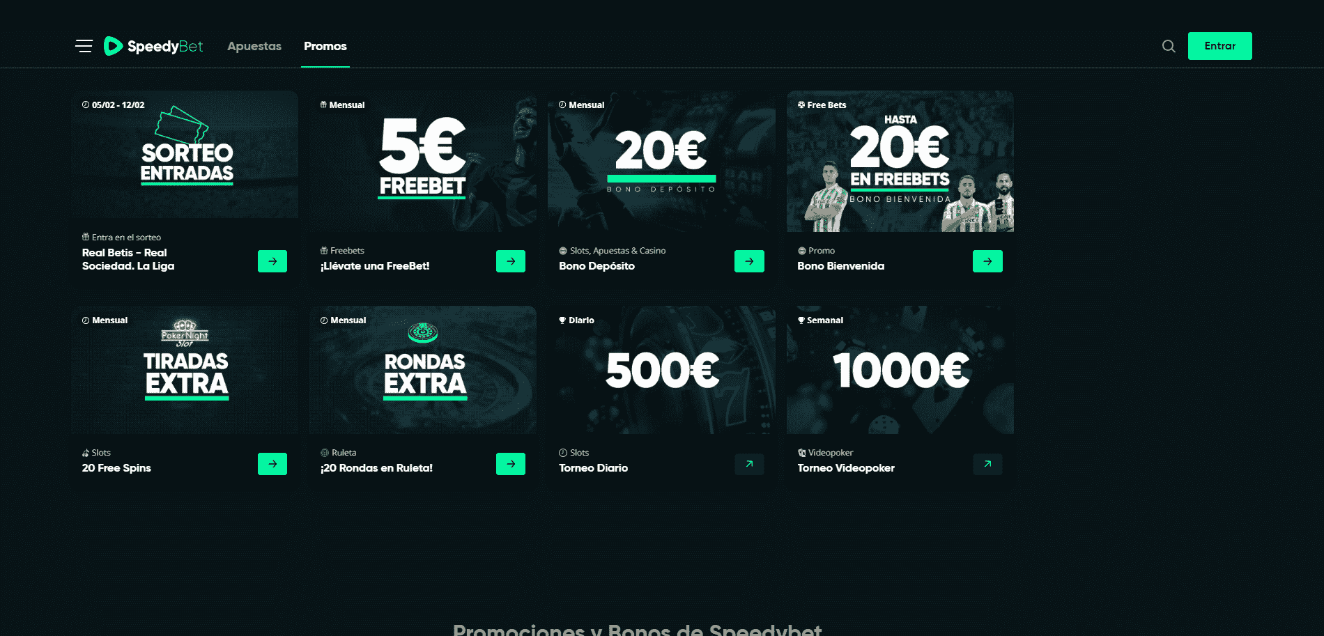 Promociones en Speedybet Apuestas